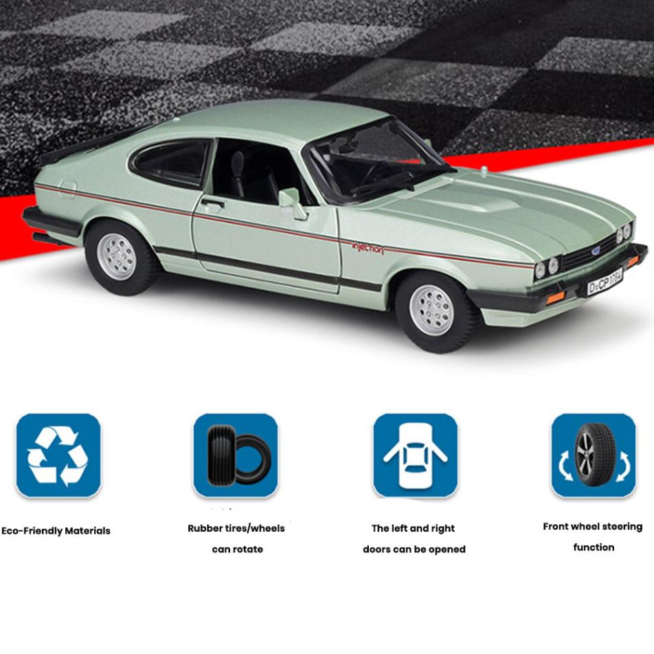 Ford Capri (Mk3) Car Model 1:24 Die Cast 1982 Doors Openable Toys Gift - Image 5