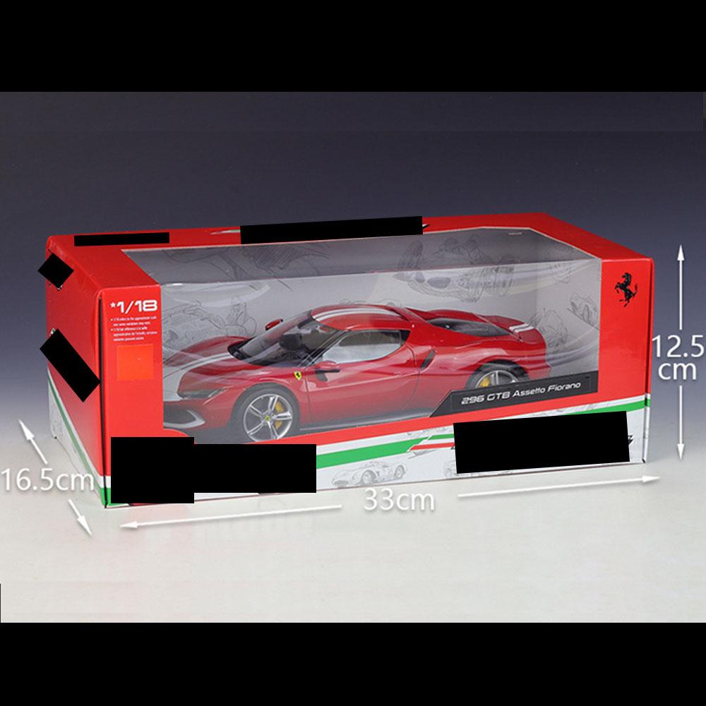 Ferrari 296 GTB Assetto Fiorano Car Model 1:18 Die Cast Doors Hood Openable Toys - Image 5