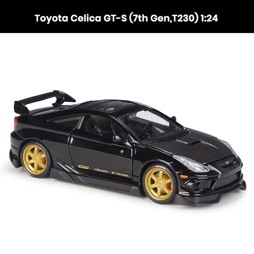 Toyota Celica GT-S T230 1:24 die-cast model with opening doors, collectible sports car toy
