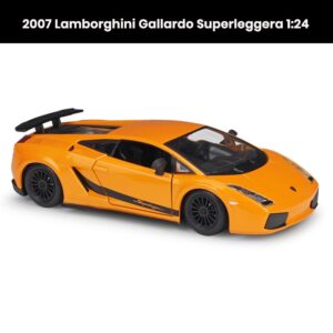 Lamborghini Gallardo Superleggera 2007 1:24 die-cast model with opening doors, collectible sports car toy