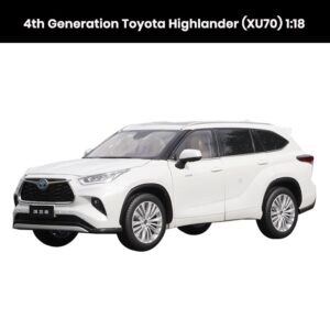 Toyota Highlander XU70 4th Gen 1:18 die-cast model with opening doors, collectible SUV toy gift