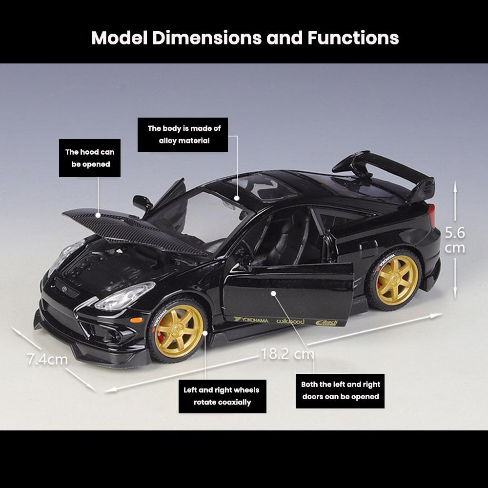Toyota Celica GT-S 7th Gen,T230 Car Model 1:24 Die Cast Doors Openable Toys - Image 2