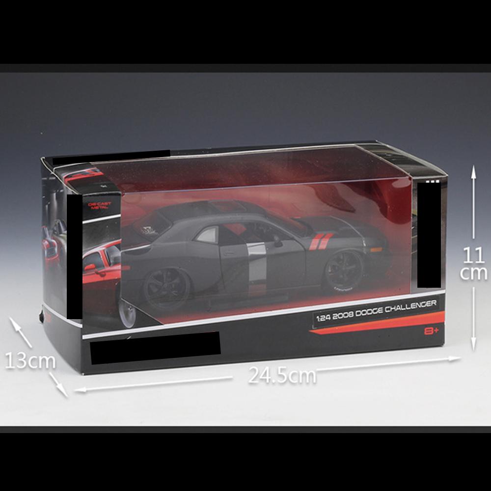 Dodge Challenger SRT8 Car Model 1:24 Die Cast 2008 Doors Hood Openable Toys Gift - Image 4