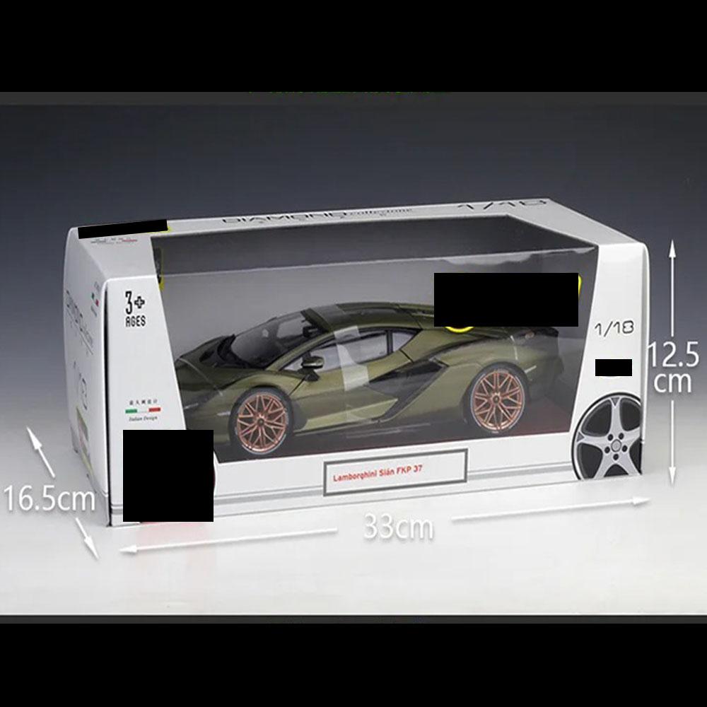 Lamborghini Sian FKP 37 Car Model 1:18 Die Cast Doors Hood Openable Toys Gift - Image 4